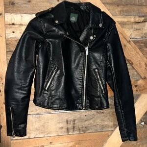 Faux leather jacket